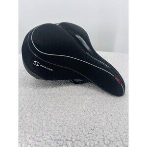 Serfas Reactive Gel Bike Bicycle Cycling Saddle Seat Black Deep Groove Design
